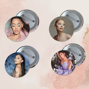 Ariana Grande 1.5 inch Pinback Button 4 Pack Pop Music Artist Stocking Stuffer